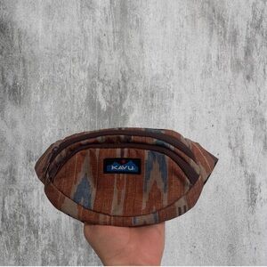 Kavu Brown and Blue Patterned Belt Bag